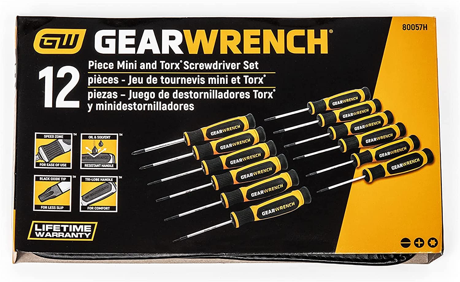 GEARWRENCH - Set Cacciavite Dual Mat Mini 12Pc (80057H)