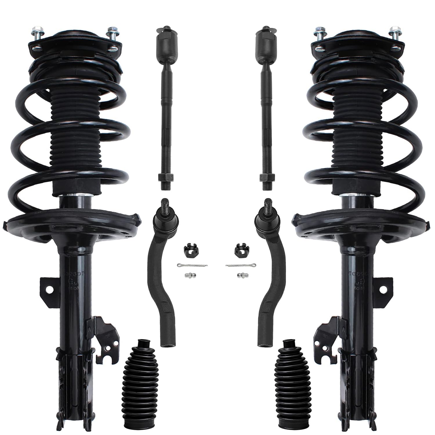 Detroit Axle - 8pc Front Struts Kit for 2007-2011 Camry 2006-2012 Avalon
