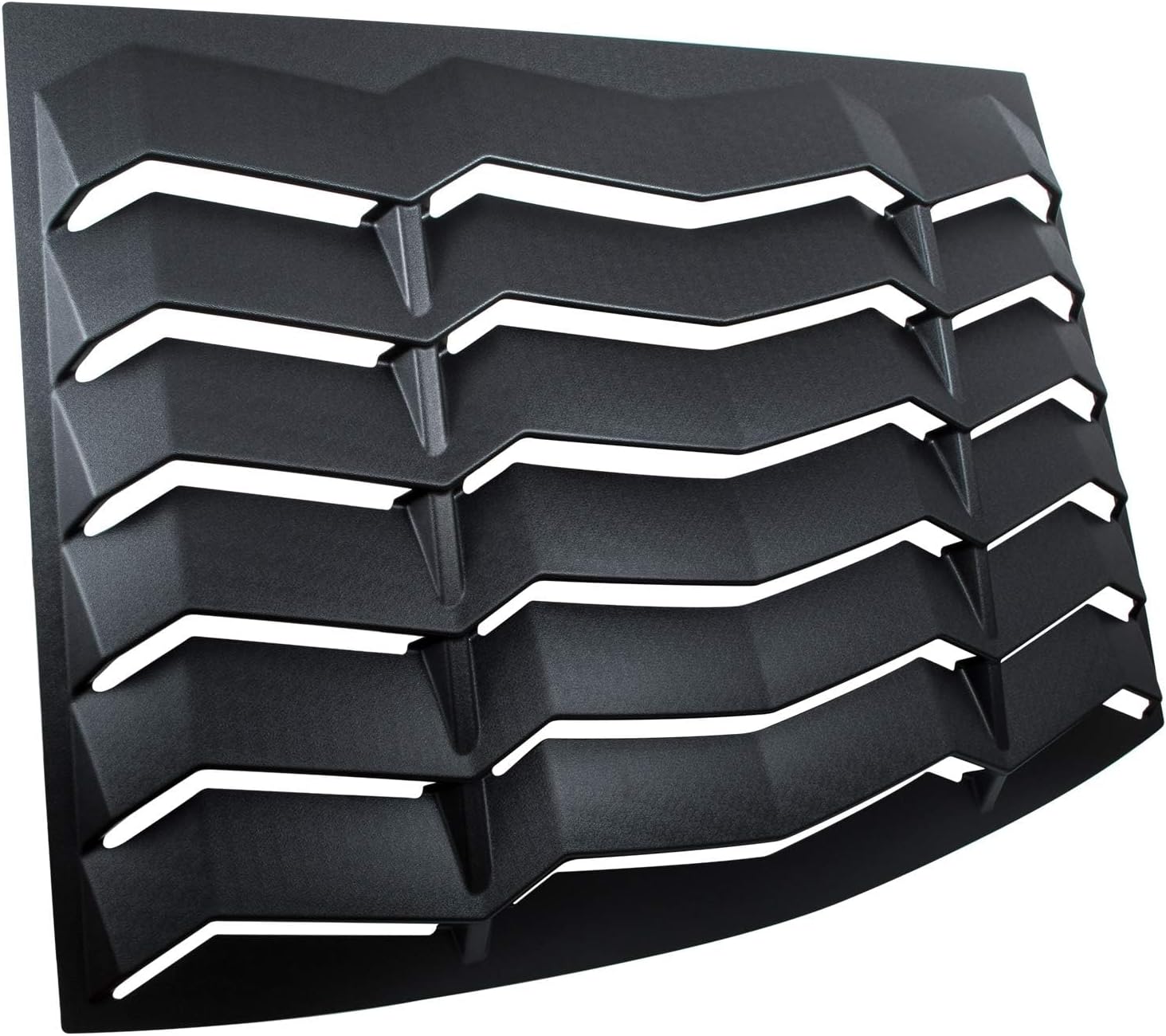Bonbo Rear+Side Window Louver Fits for Ford Mustang 2005-2014 in GT Lambo Style Custom Fit Windshield Sun Shade Cover ABS (Matte Black)
