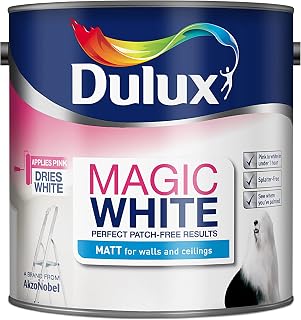 Dulux Magic White Matt Emulsion Paint - Pure Brilliant White - 2.5L, 5275002
