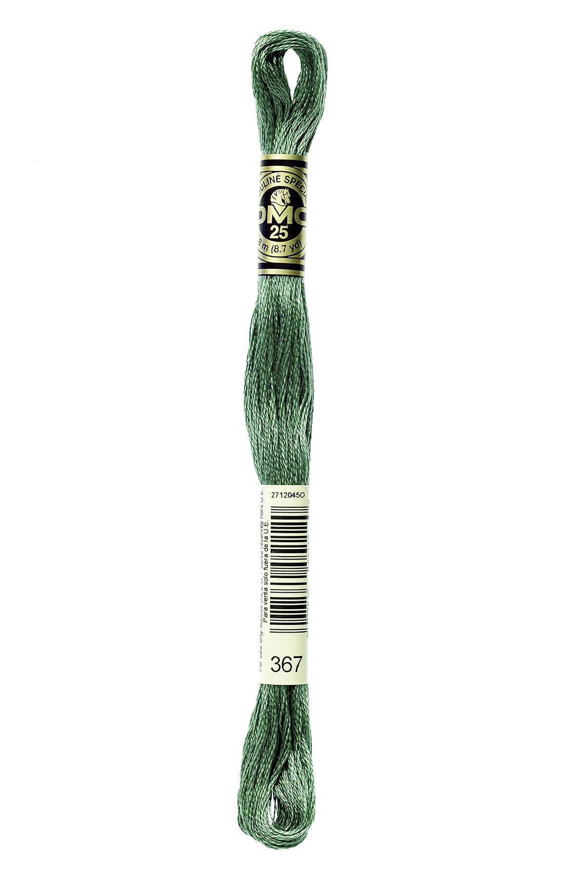 DMC 117-367 Mouline Stranded Cotton Six Strand Embroidery Floss Thread, Dark