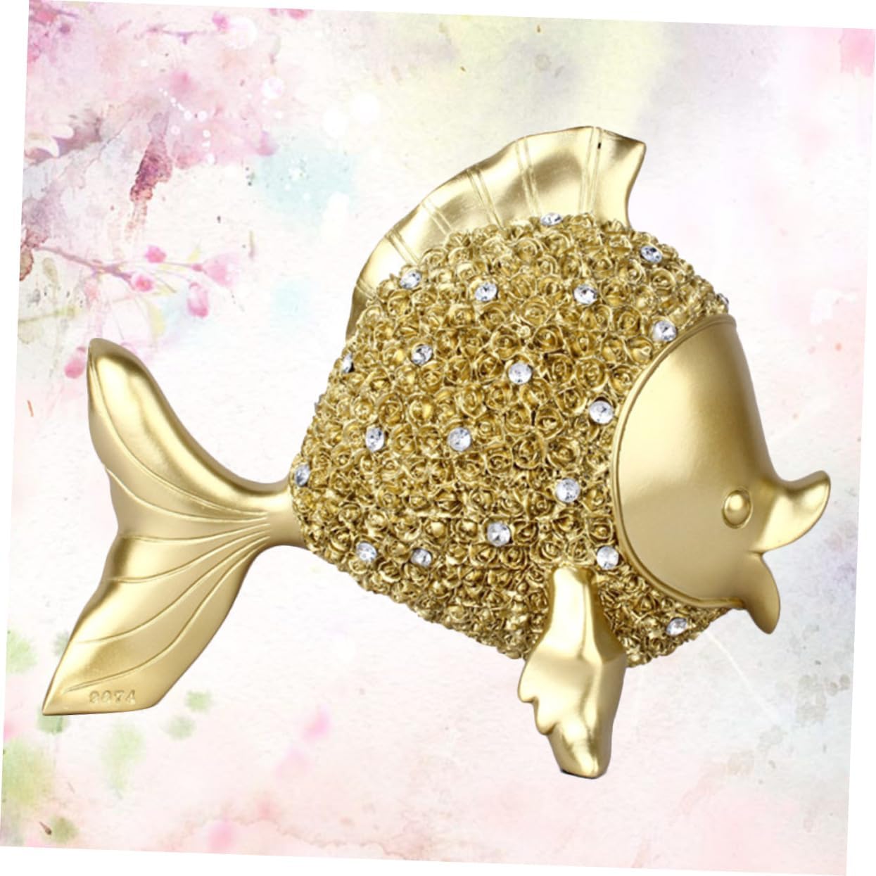 Golden Fish Shape Resin Adornment Decoration for Friends Family Co-Workers Unique Craftsmanship Office Micro Landscapes