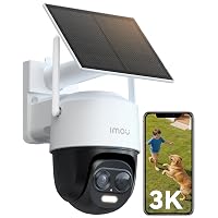 Imou 5MP Telecamera WiFi Esterno Senza Fili con Pannello Solare