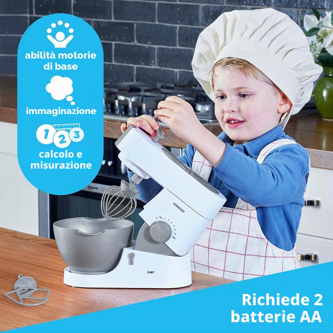 CASDON Kenwood Mixer | Mixer giocattolo per bambini dai 3 anni in su | Perfetto per i fornai in erba che amano mescolare cibo vero!