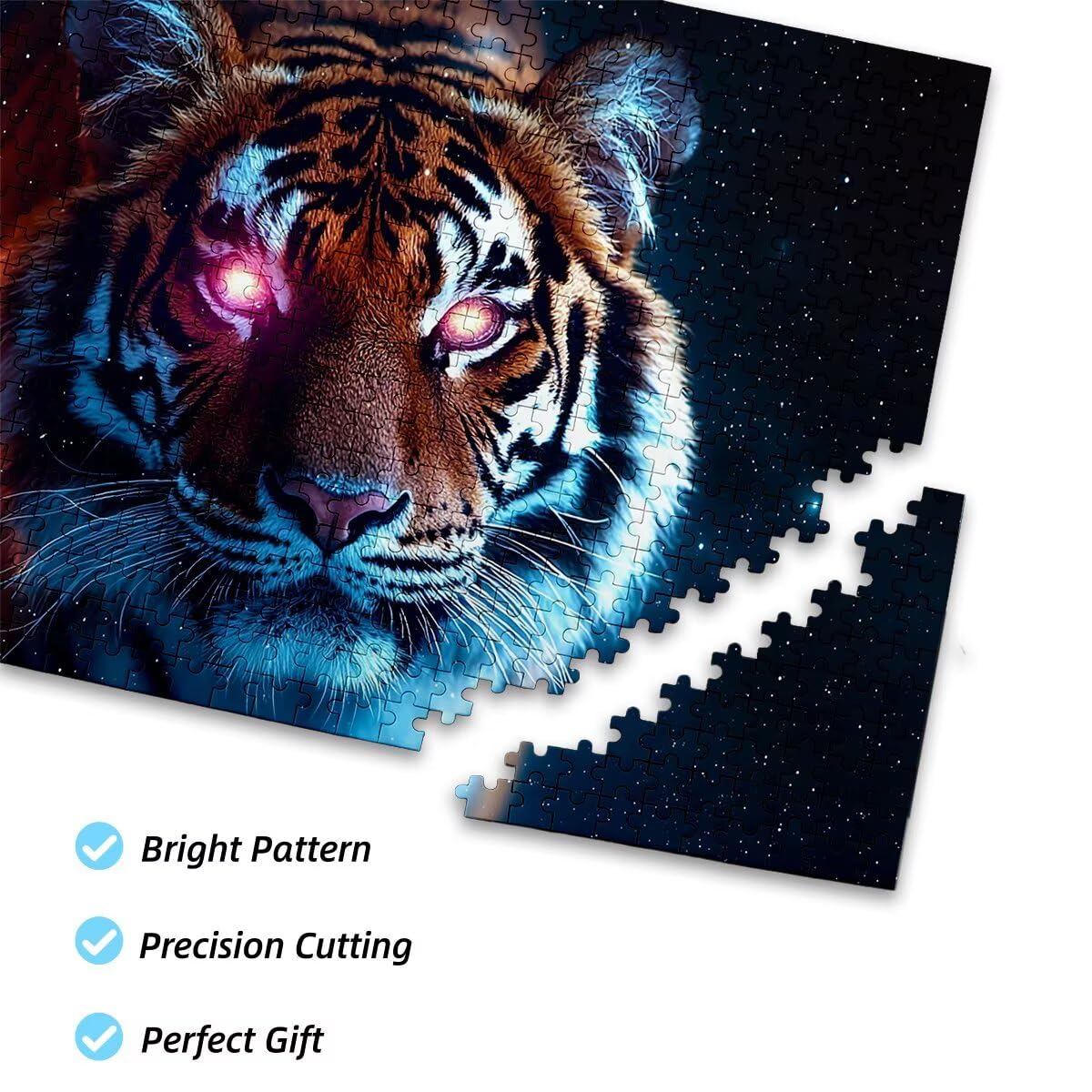 Puzzle dla dorosłych, 4000, tygrysy, 4000 sztuk, dla dorosłych, drewniane gry logiczne, klasyczna, edukacyjna, wymagająca gra dla całej rodziny, dekompresja, prezenty dekoracyjne, 141 x 87 cm, K-85