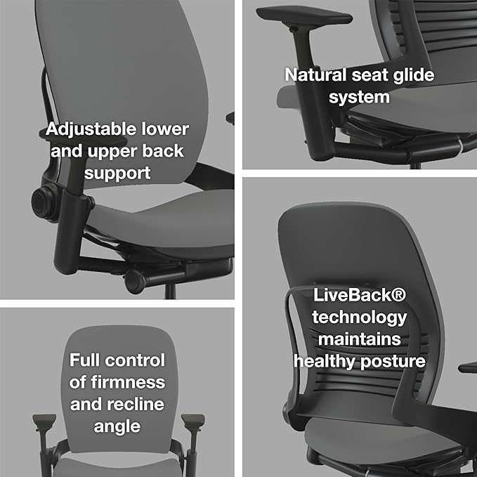 Silla de Oficina Ejecutiva Ergonómica Reclinable con Ruedas miniatura 4