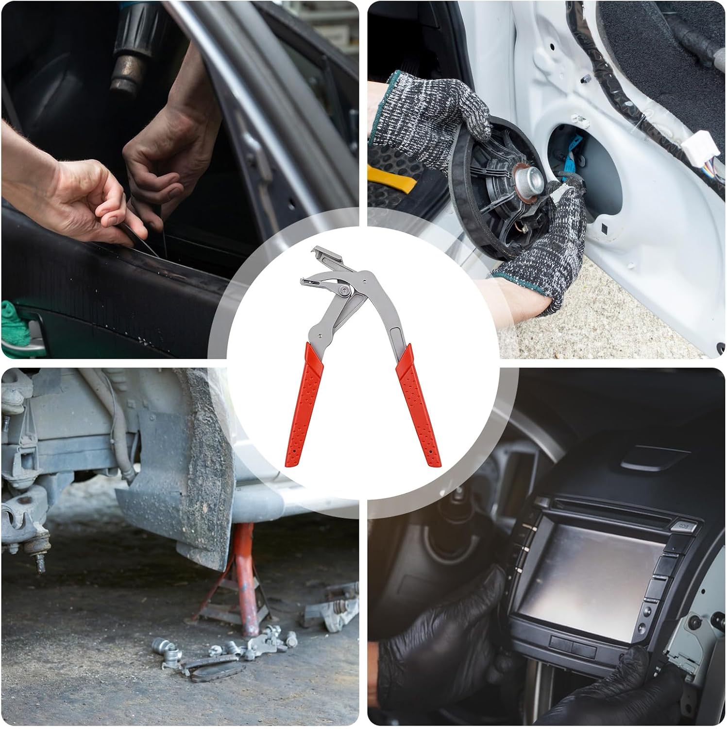 Car Clip Pliers | No Damage Portable Removal Tool,Car Door Panel Clip Pliers | for SUV Vehicle Truck Interior Exterior Fastener Buckle Door Upholstery Rivet Dashboard