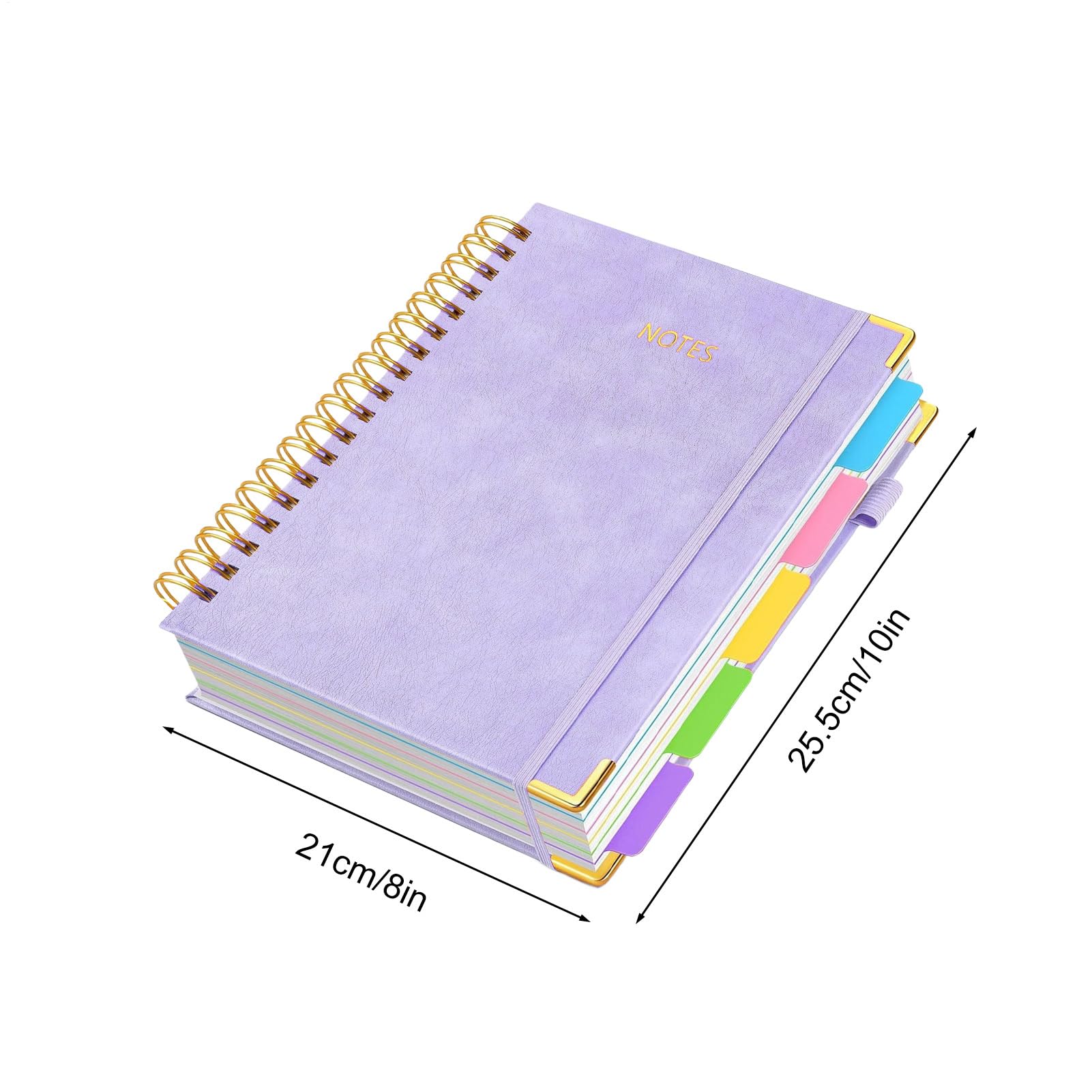 Taccuino per pianificazione, ampio spazio di scrittura, 21 x 25,5 cm, diario universitario, diario per studenti, portatile e stilista, per casa, lavoro, università, studio, riunioni, prendere appunti