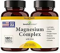 Vista 14 de Suplemento de complejo de magnesio 6 en 1 Cápsulas para mujeres y hombres Glicinato, citrato, malato, óxido, aspartato, lisinato glicinato