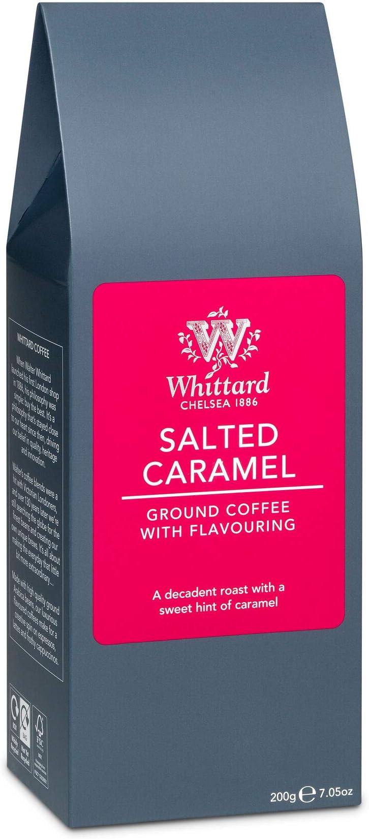Whittard of Chelsea Salted Caramel Flavour Ground Coffee 200g