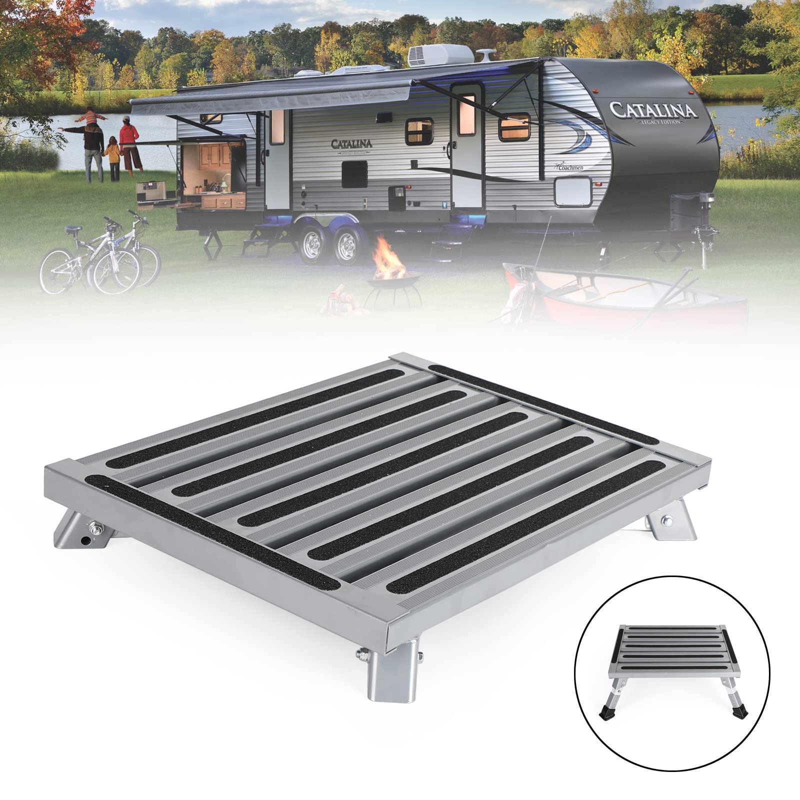 Aluminum Platform Steps For Rv Best Choice Products 4 Step Portable