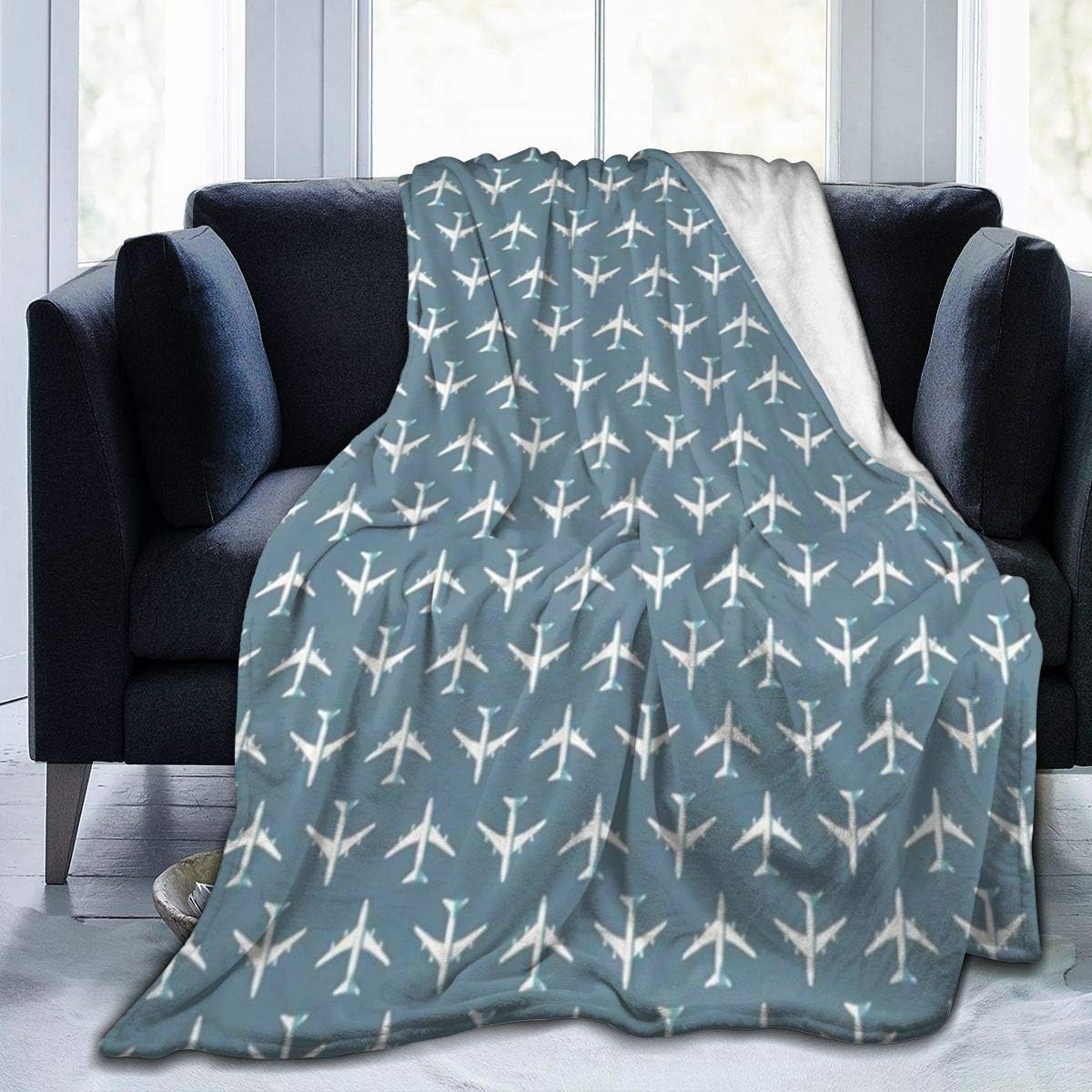 Yilad Flannel Fleece Moving Throw Blanket Jumbo Jet
