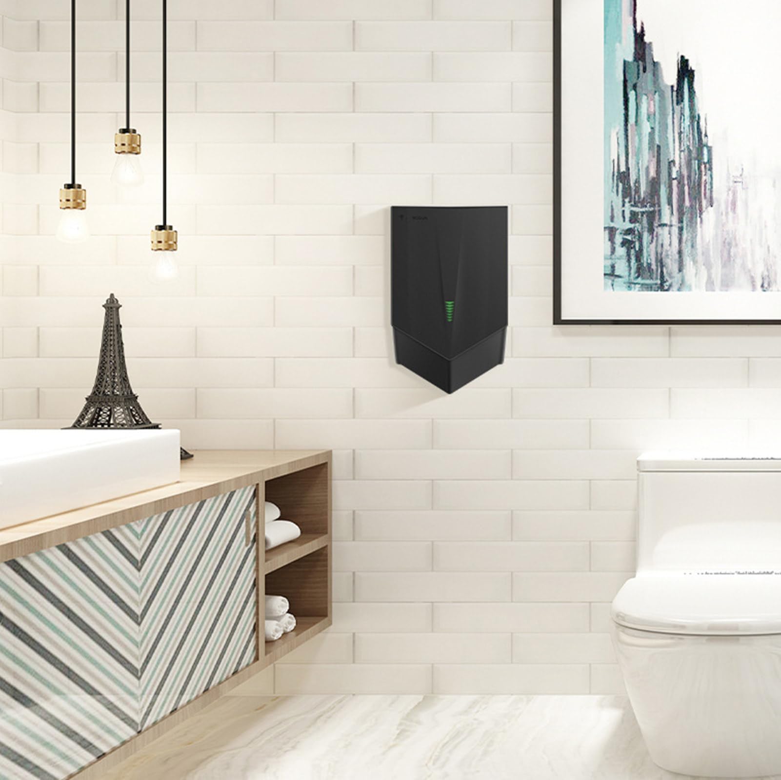 Bobrick - B-7180 - QuietDry TerraDry Surface-Mounted White Epoxy Hand Dryer