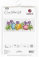 Vista 2 de Luca-S Kit de punto de Cruz con Recuento Crocus, 13.0x5.1 in, DIY