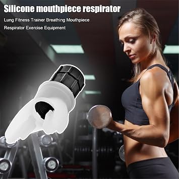 Lung Exerciser Device, Breathing Lung Trainer, Lung Trainer for Adults, Breathing Trainer, Oxygen Breathing Trainer, with Adjustable Intensity Knob Breath Tool Exerciser for Women Workout Helper