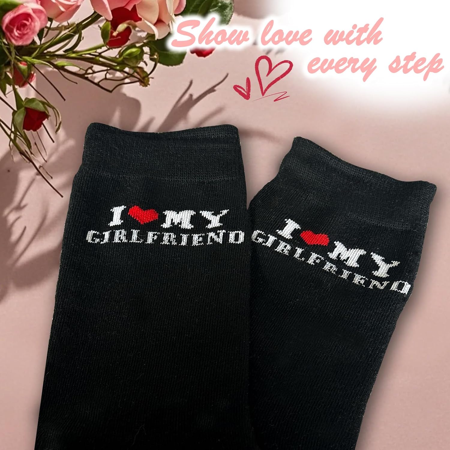 Valentine's Day gift, I love my girlfriend, wife, daughter, socks, a humorous boyfriend gift.