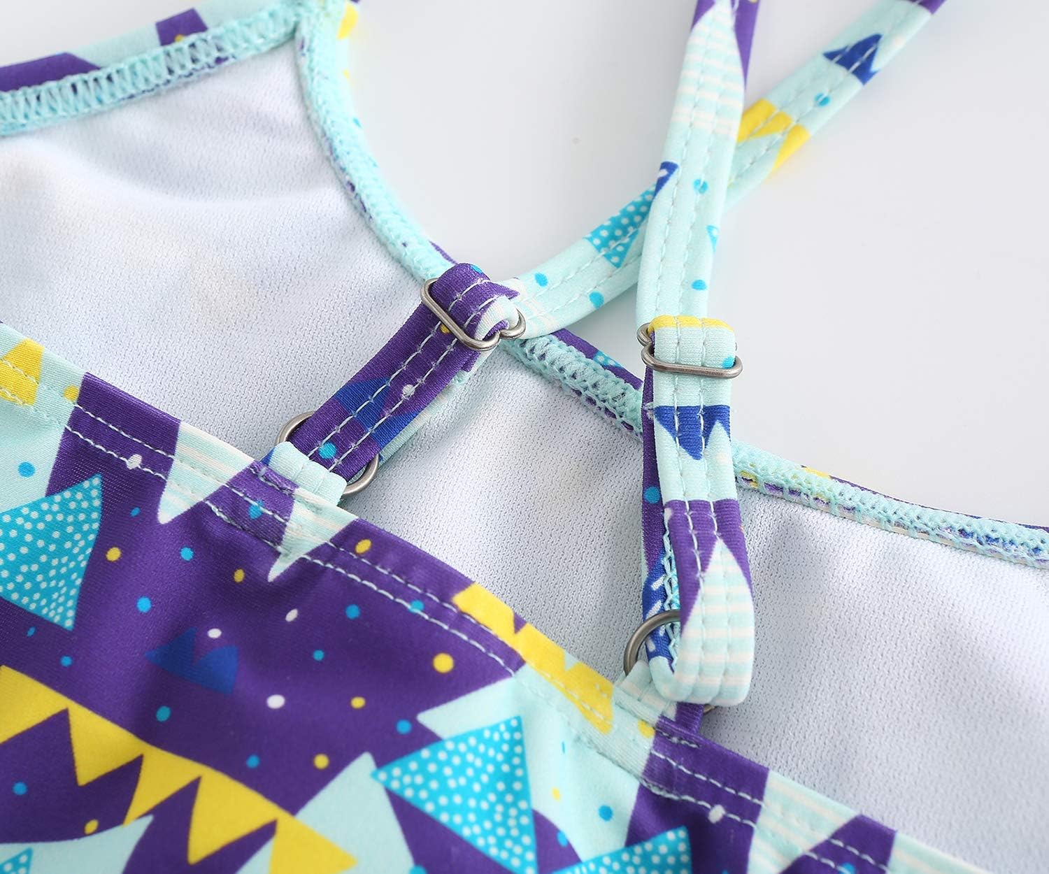 ガールズ ツーピース ビキニ 水着 トライアングル フリル 水着 ファルバラ 水着セット US サイズ: 10-12 Years