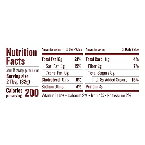 Miniatura 8 de Mantequilla natural de avellana y chocolate Justins Nut 16 oz