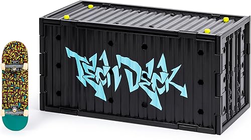 Miniatura 2 de TECH DECK Fingerboard - Juego de 4 patinetas coleccionables y transformables Sk8 Container Skatepark Playset para niños