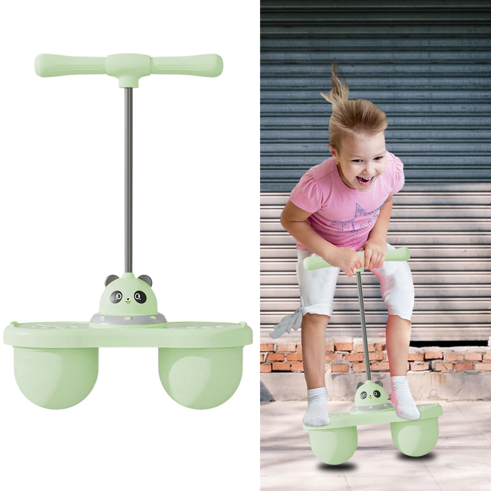 Palla da & Rimbalzi con Equilibrio Bambini Giocattolo Pompa Aria Salto Alto