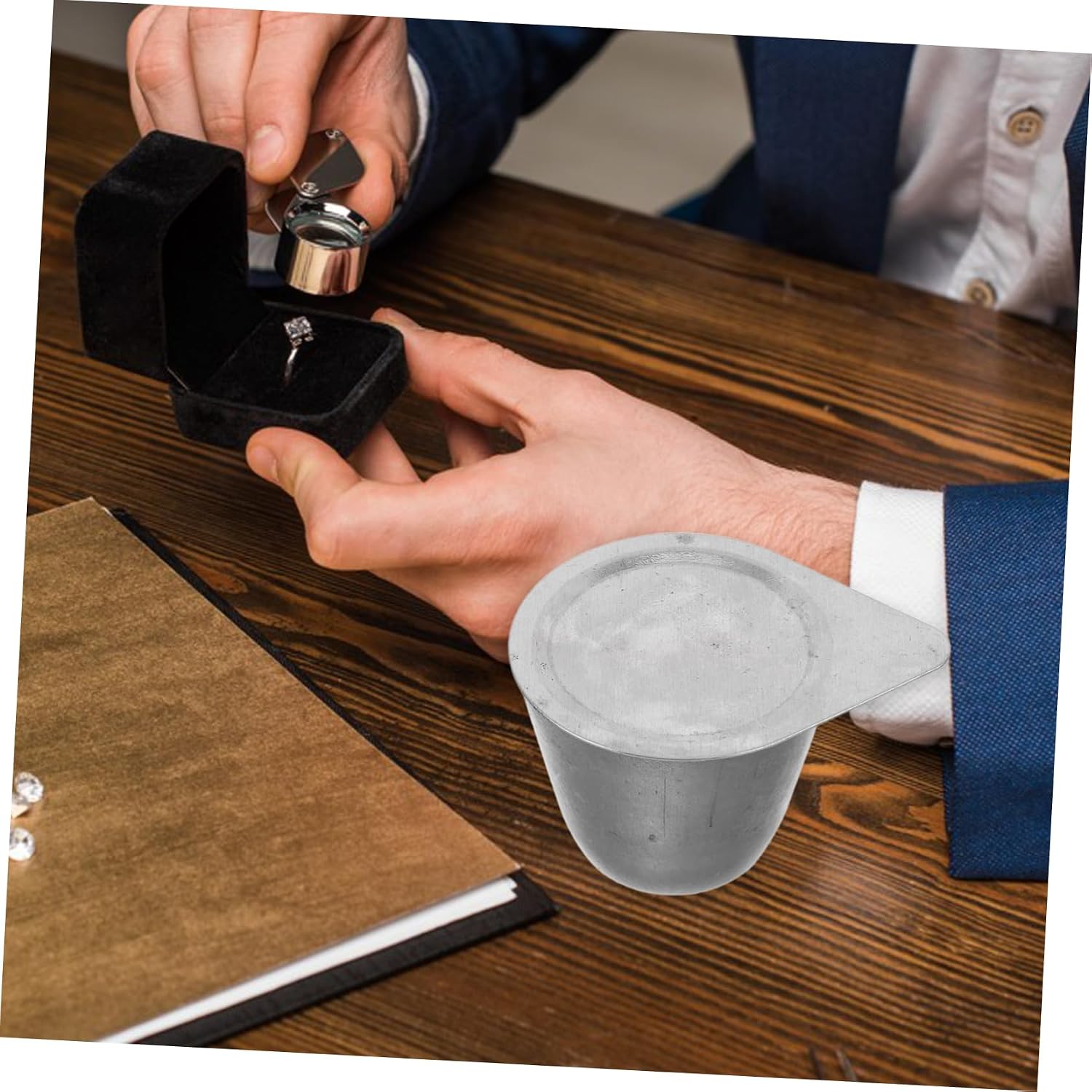 DOITOOL Nickel Crucible with Lid Lab Smelting Crucible for Chemical Analysis and Metalworking for Thermal Analysis and Evaporation Prevention