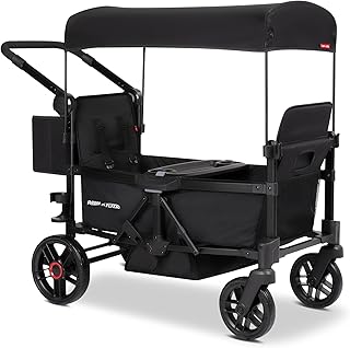 Radio Flyer Voya 2.0 2-Seat Stroller Wagon, for Kids 6+ Months, Lightweight