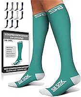 Vista 23 de SB SOX - Calcetines de compresión (20-30 mmHg) para hombres y mujeres - Calcetines de compresión para usar todo el día, mejoran el flujo sanguíneo