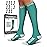 SB SOX Compression Socks for Men & Women (20-30 mmHg) - Best Support Stockings for Travel, Medical, and Sports - Perfect for Everyday Wear (Small, Green/White)