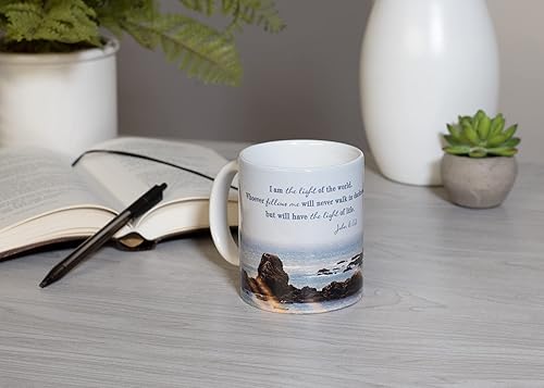 Miniatura 6 de Dicksons Light Of The World White Lighthouse - Taza de cerámica de 11 onzas