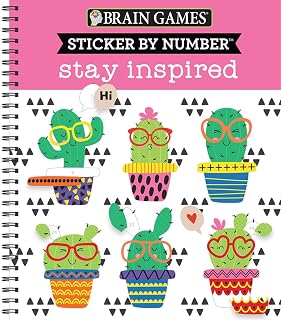 Brain Games - Sticker by Number: Stay Inspired