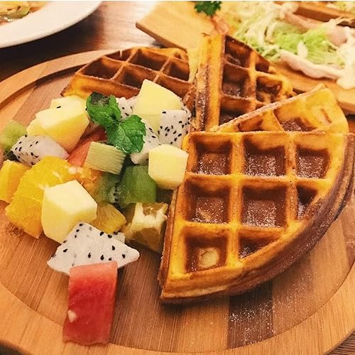 Miniatura 8 de HYCSC Molde de silicona para gofres, molde de silicona de 5 cavidades para hacer gofres, molde de silicona antiadherente para hornear, ideal para