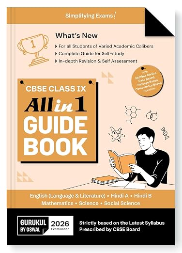 Gurukul By Oswal All in 1 Guide Book CBSE Class 9 Exam 2025