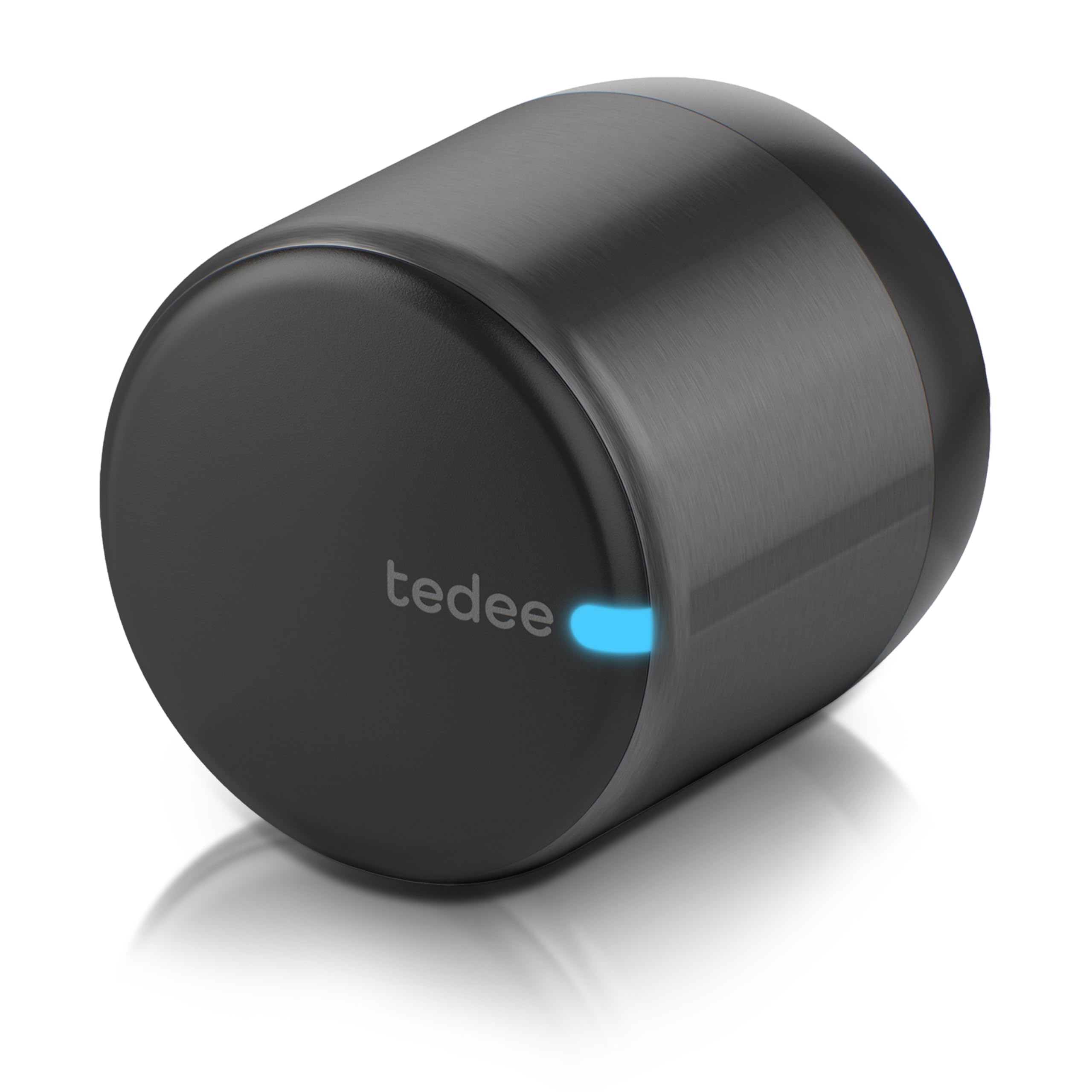 tedee GO2 Alu Cerradura Inteligente con WiFi y Bluetooth, Electrónica Kit con Cilindro Exxo Smart 31-62/31-62mm y Bridge, para Acceso Remoto y Desbloqueo Automático, Compatible con Alexa Google Matter