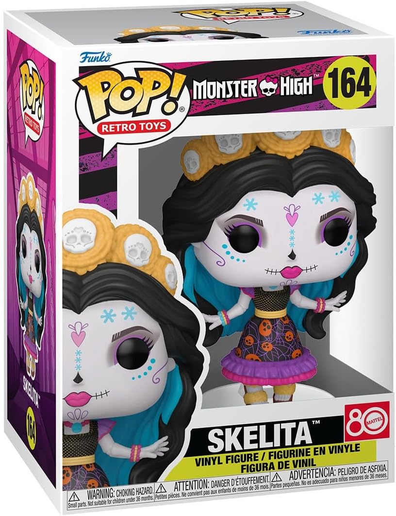 ¡Funko Pop! Vinilo: Monster High - Skelita - Figura de vinilo coleccionable - Idea de regalo - Mercancía oficial - Juguetes para niños y adultos - Fanáticos de los dibujos animados - Figura modelo para coleccionistas y exhibición