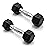 CAP Barbell 5 LB Rubber Coated Hex Dumbbell Hand Weight - Pair | Chrome Handle