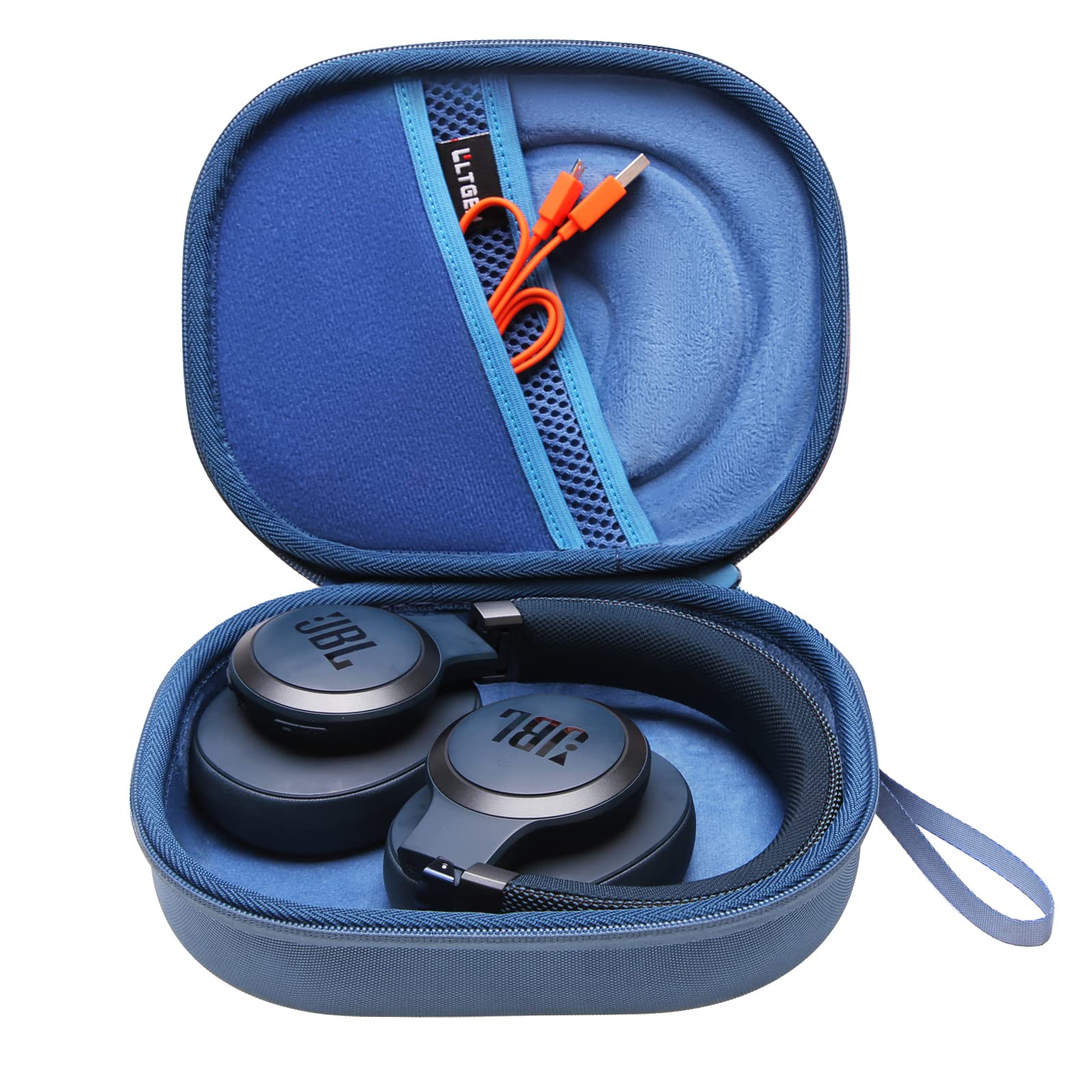 – L LTGEM Hard Case for JBL Tune 720BT, 520BT, 510BT, 530BT, 570BT, 710BT, 670NC, 770NC, 760NC or JBL LIVE 770NC, 660NC, 670NC Folding Headphone - Portable Travel Bag (Case Only) Blue