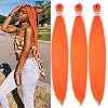 Ombre Sea Blue Braiding Hair Pre Stretched Flame Retardant Fiber Yaki Ez Braid Synthetic Colored Braiding Hair Extensions