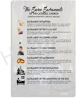 Generic The Seven Sacraments Art Poster (3) Canvas Painting Posters And Prints Wall Art Pictures for Living Room Bedroom Decor 16x24inch(40x60cm) Unframe-style