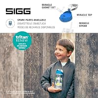 SIGG Miracle Dinosaurier gyerek kulacs szívószállal, Tritan, BPA-mentes - kék - 0,45 l 4