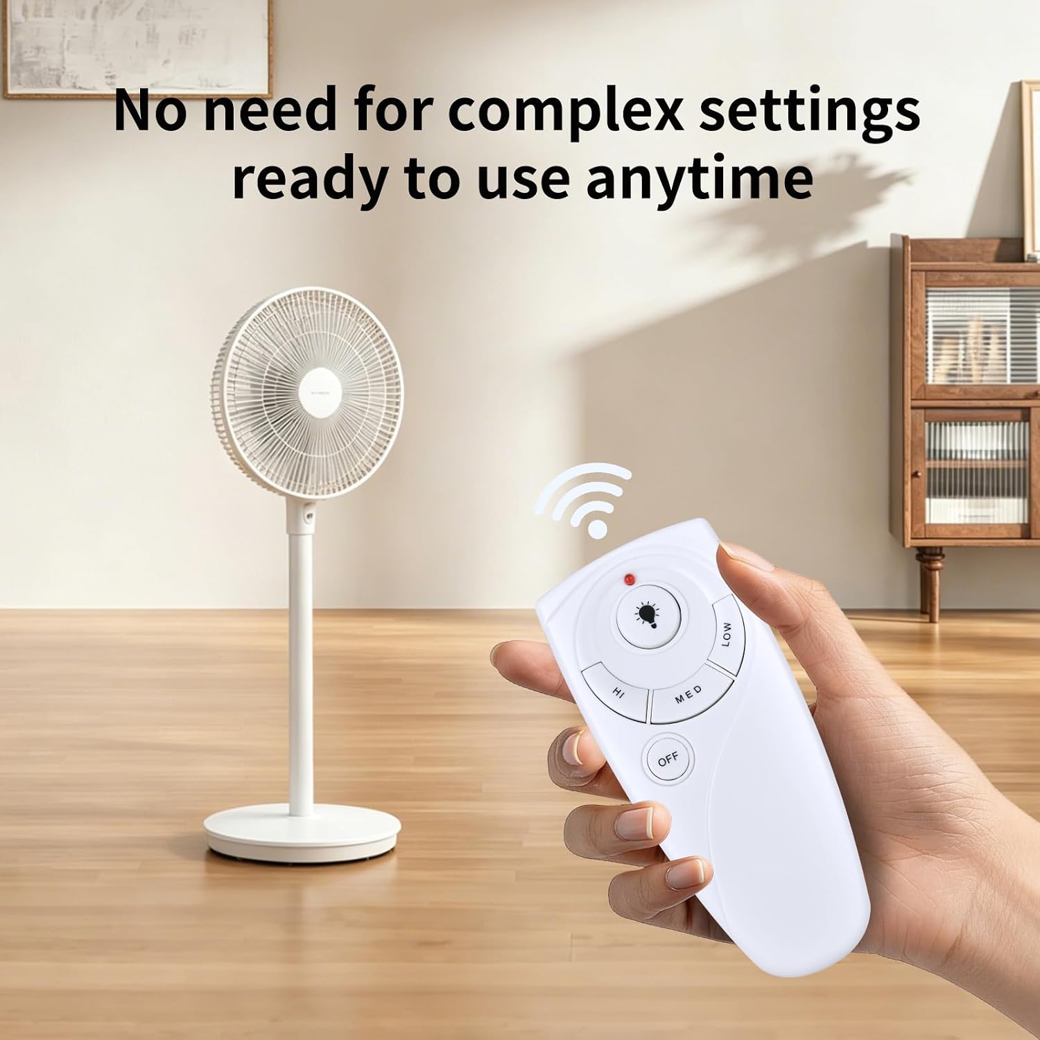 UC7083T Ceiling Fan Remote Control Replacement Compatible with Hampton Bay Ceiling Fan UC7083T with 3 Speed Control (White)