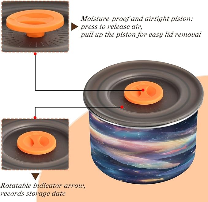 ALAZA Dispensador de Alimentos de Acero Inoxidable 17 oz para Café, Té, Azúcar miniatura 5
