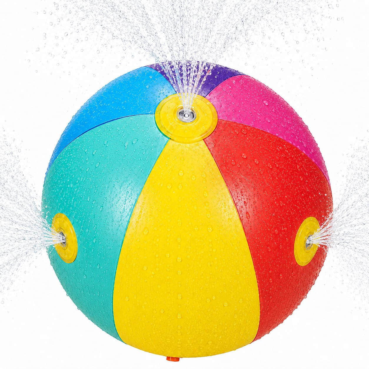 eBoutik - Large Inflatable Sprinkler Beach Ball 23" – Outdoor Water Activity with Built-In Sprinkler, Summer Garden Water Play Ball, Beach & Paddling Pool Fun