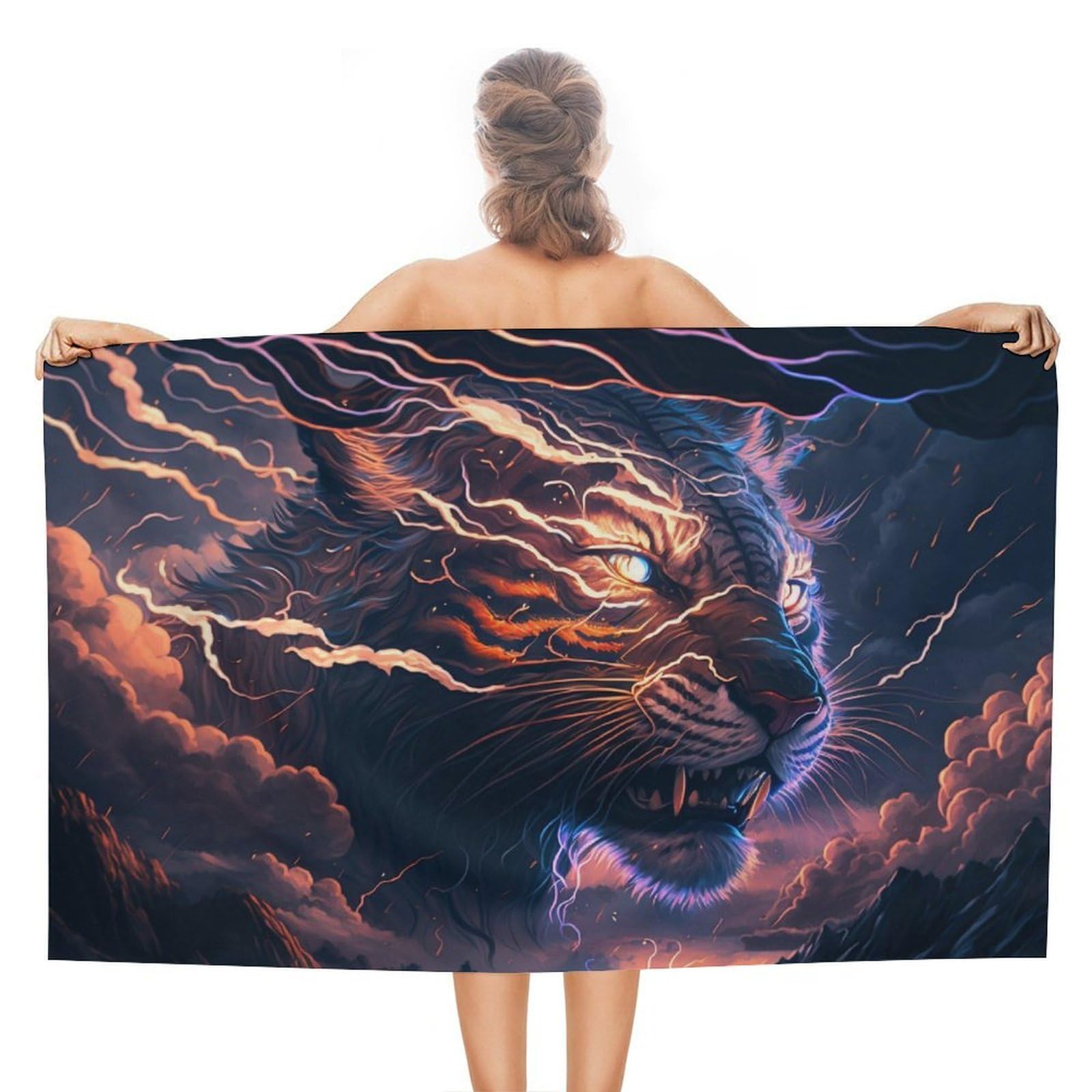Serviette de plage tigre Art Dream de haute qualité