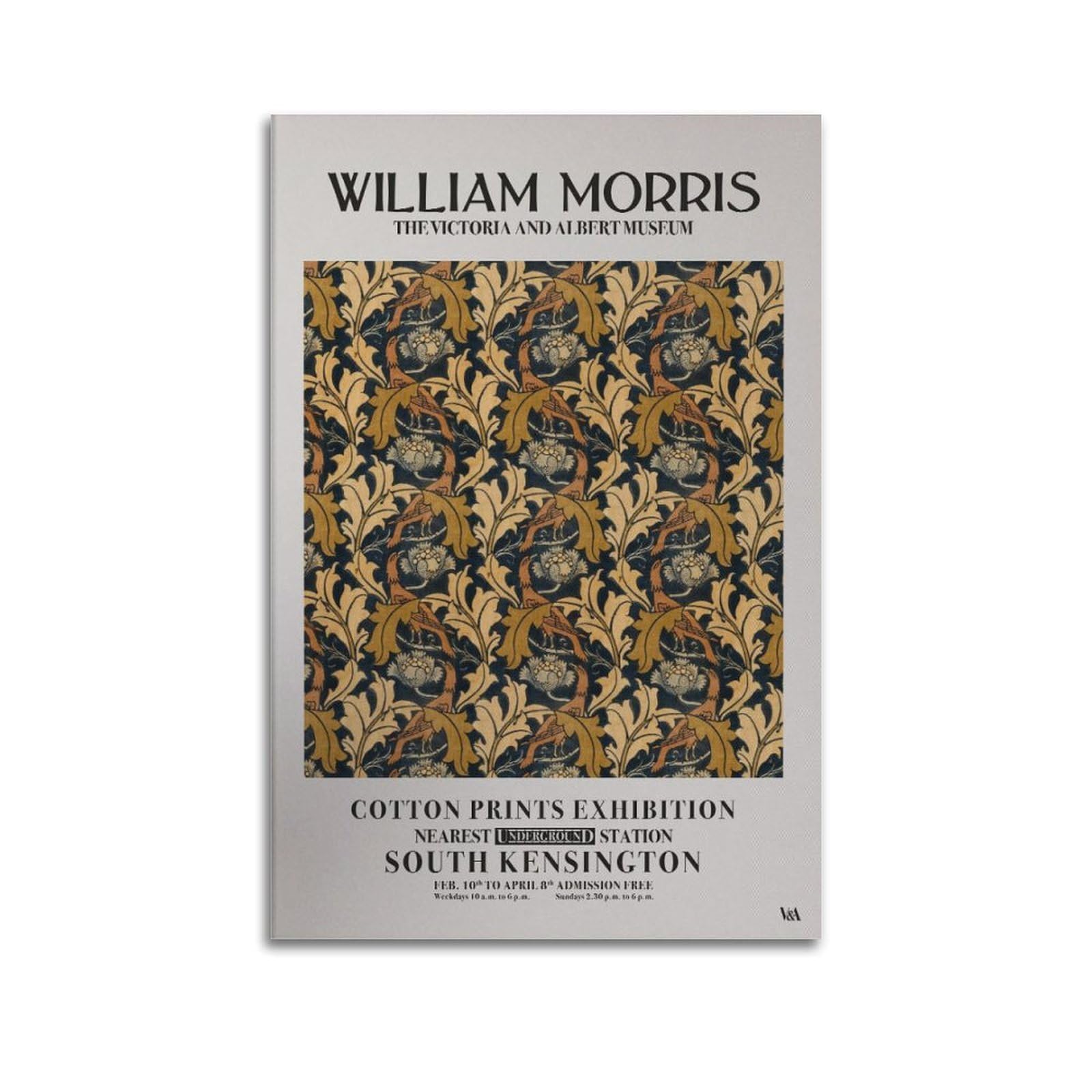 xiaoxiaoshen William Morris Botanical Nouveau 3 Canvas Poster Wall Art Prints Room Aesthetic Murals Bedroom And Living Decorations 24x36inch(60x90cm)