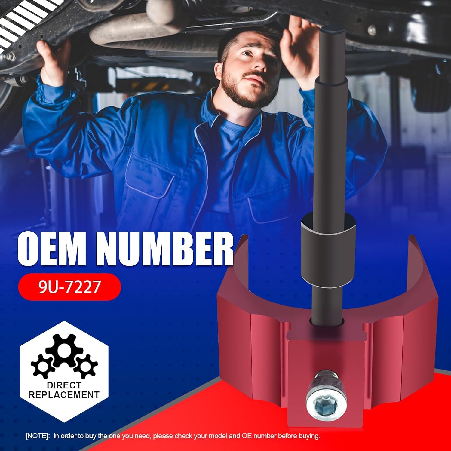 SMMS 9U-7227 Injector Height Adjustment Gauge Tool Fits for Caterpillar CAT 3406E C15 C16 (Red) OE:9U-7227