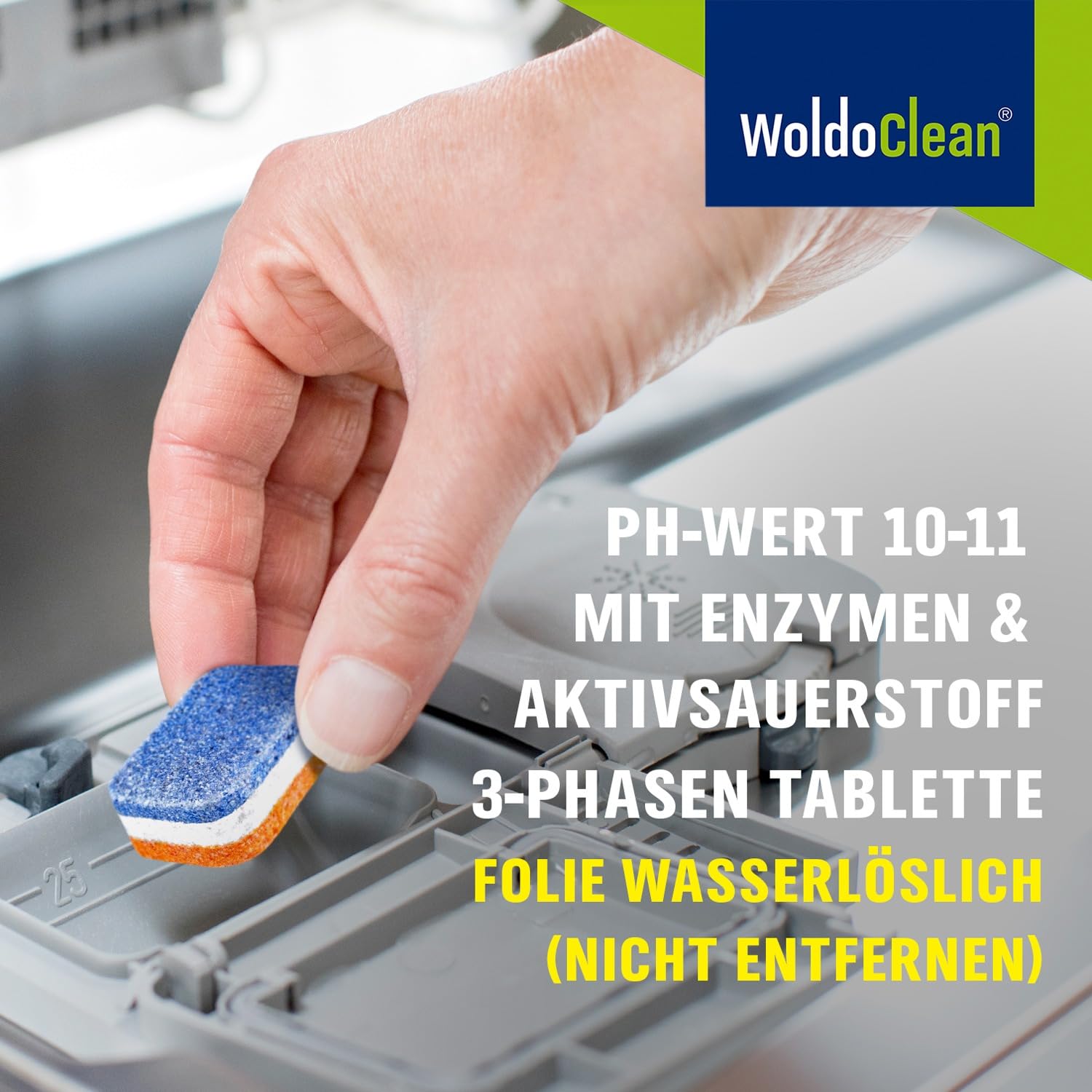 WoldoClean 12in1 Spülmaschinentabs 500 Stück Großpackung Geschirrspültabs