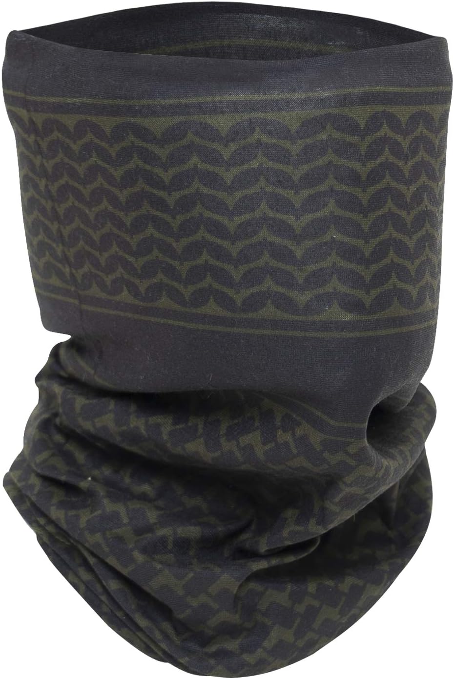 Multi-Use Tactical Wrap with Shemagh Print, Olive Drab