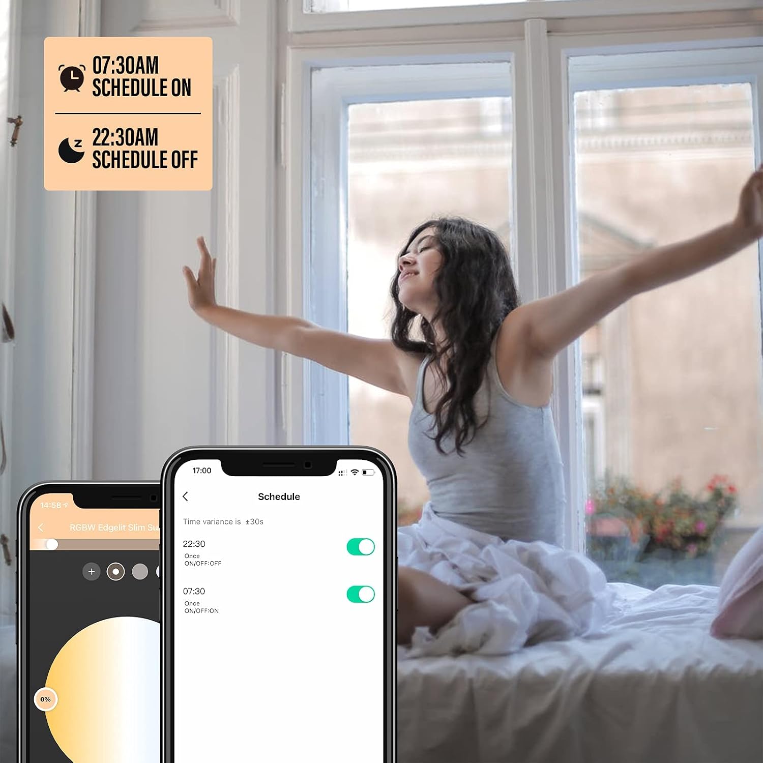 JULLISON 4" LED Smart Slim Recessed Pot Light, Square, WiFi APP & Voice Control, 120VAC, 9W, 600LM, RGB + 2700K-6000K, ETL & FCC & IC Rated, Wet Location, Works With Alexa/Google Home, White - 4 Packs