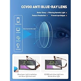 CCVOO Reading Glasses for Women/Men, Eyeglasses, Blue Light Readers for Women/Men, Computer Eye Glasses, Cheaters