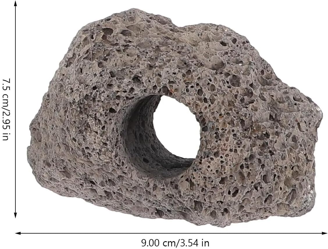 Aquarium Plant Weights 10Pcs Fish Tank Volcanic Rock Decor Aquarium Plant Fixer Stone Natural Style Heavy Duty Ornament for Design for Fish Tank Substrate Planting